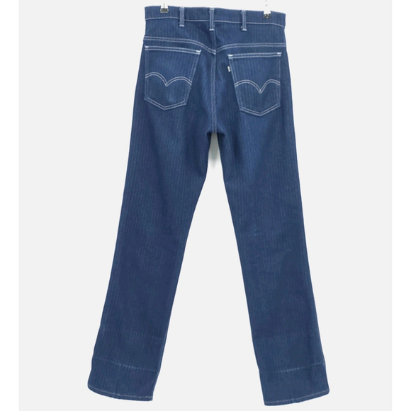 Vintage Blue Tab Levi’s 509 Jeans Men 34x32 USA Made 1984 Pinstripe Rare Fit - Picture 2 of 15